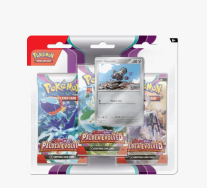 Paldea Evolved 3 Pack Blister [Varoom] - SV02: Paldea Evolved (PAL)