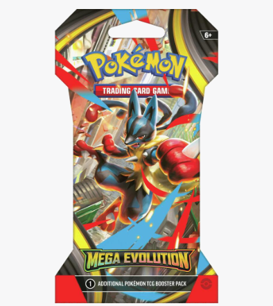 Mega Evolution Pokemon Sleeved Booster Pack - ME01: Mega Evolution (MEG)