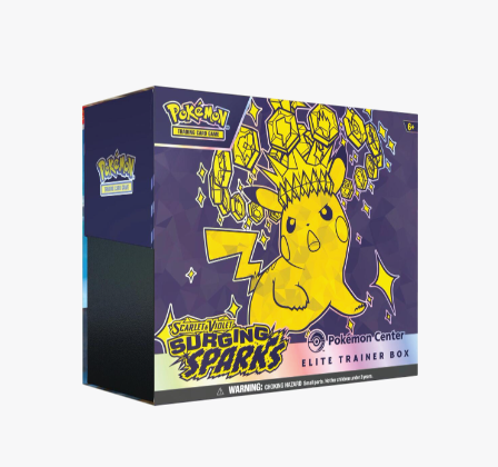 Surging Sparks Pokemon Center Elite Trainer Box (Exclusive) - SV08: Surging Sparks (SSP)